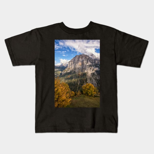 Mürren's Golden Cloak Kids T-Shirt by krepsher